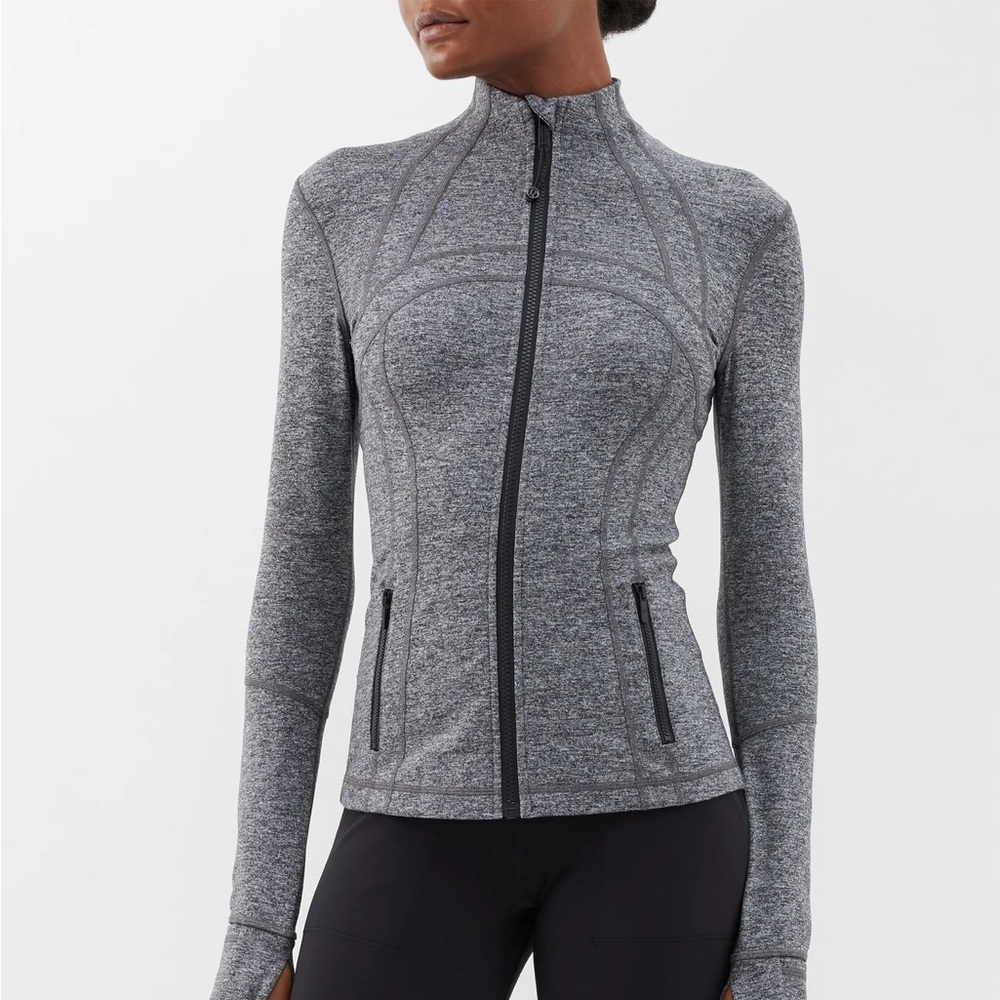 lululemon define jacket - size 8 - grey pattern